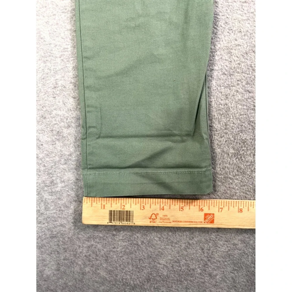 Banana Republic Chino Pants Mens 32x32 Mint‎ Green Fultone Skinny Leg Flat Front